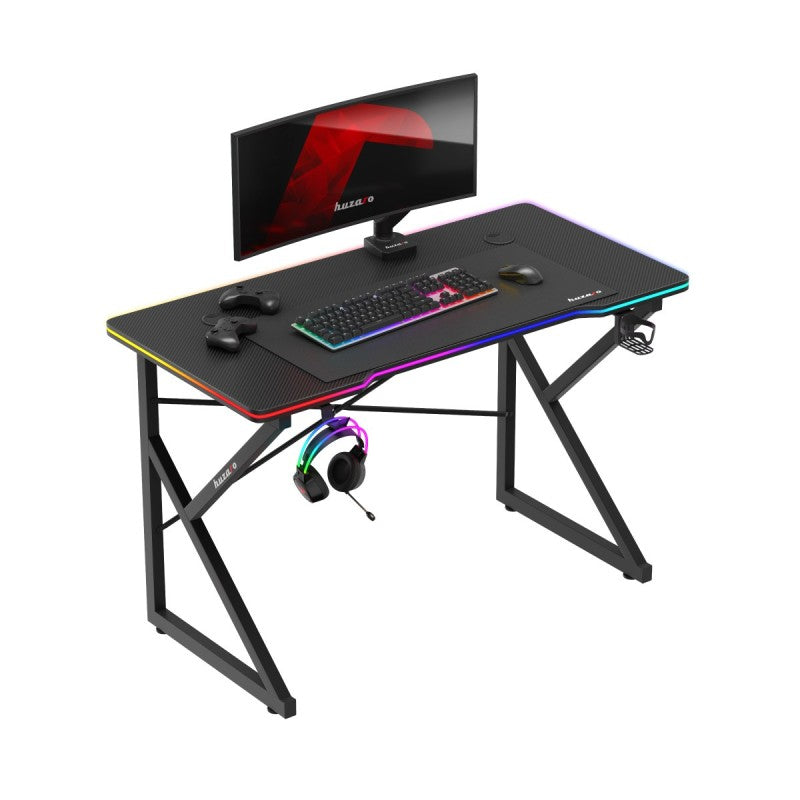 Biurko gamingowe Hero 1.7 RGB Black 120 cm