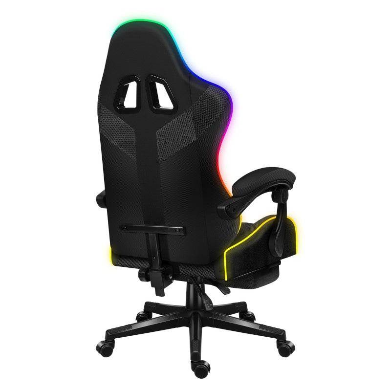 Fotel Gamingowy HUZARO Force 4.7 RGB Black Mesh