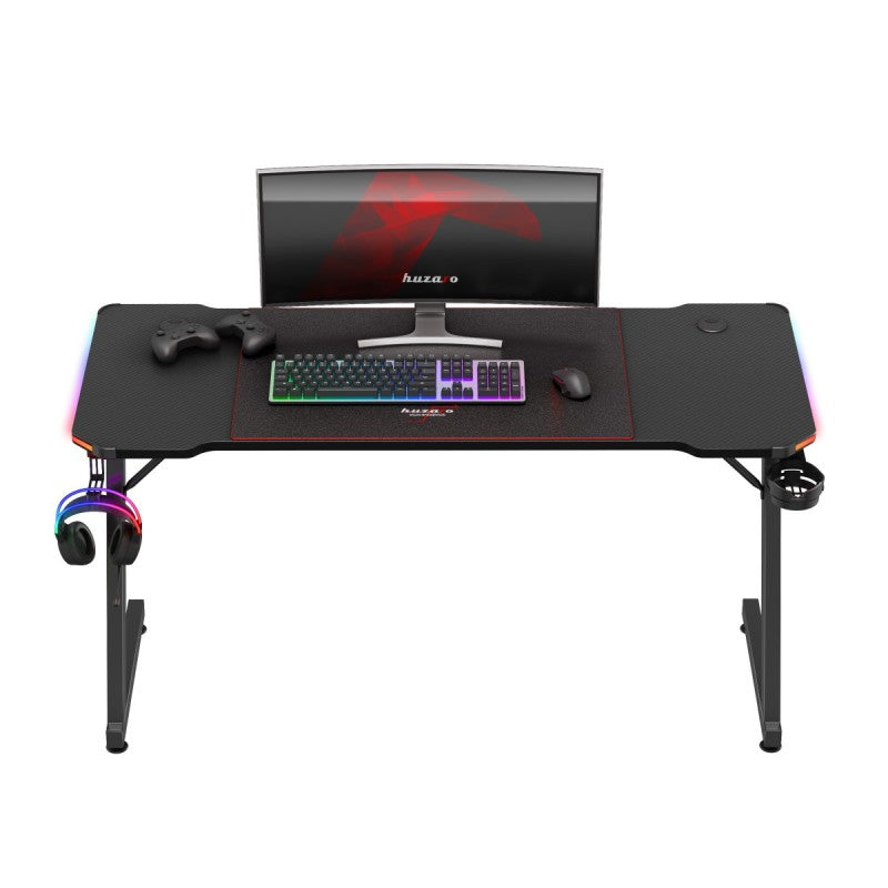 Biurko Gamingowe Huzaro Hero 3.3 RGB Black 140 cm