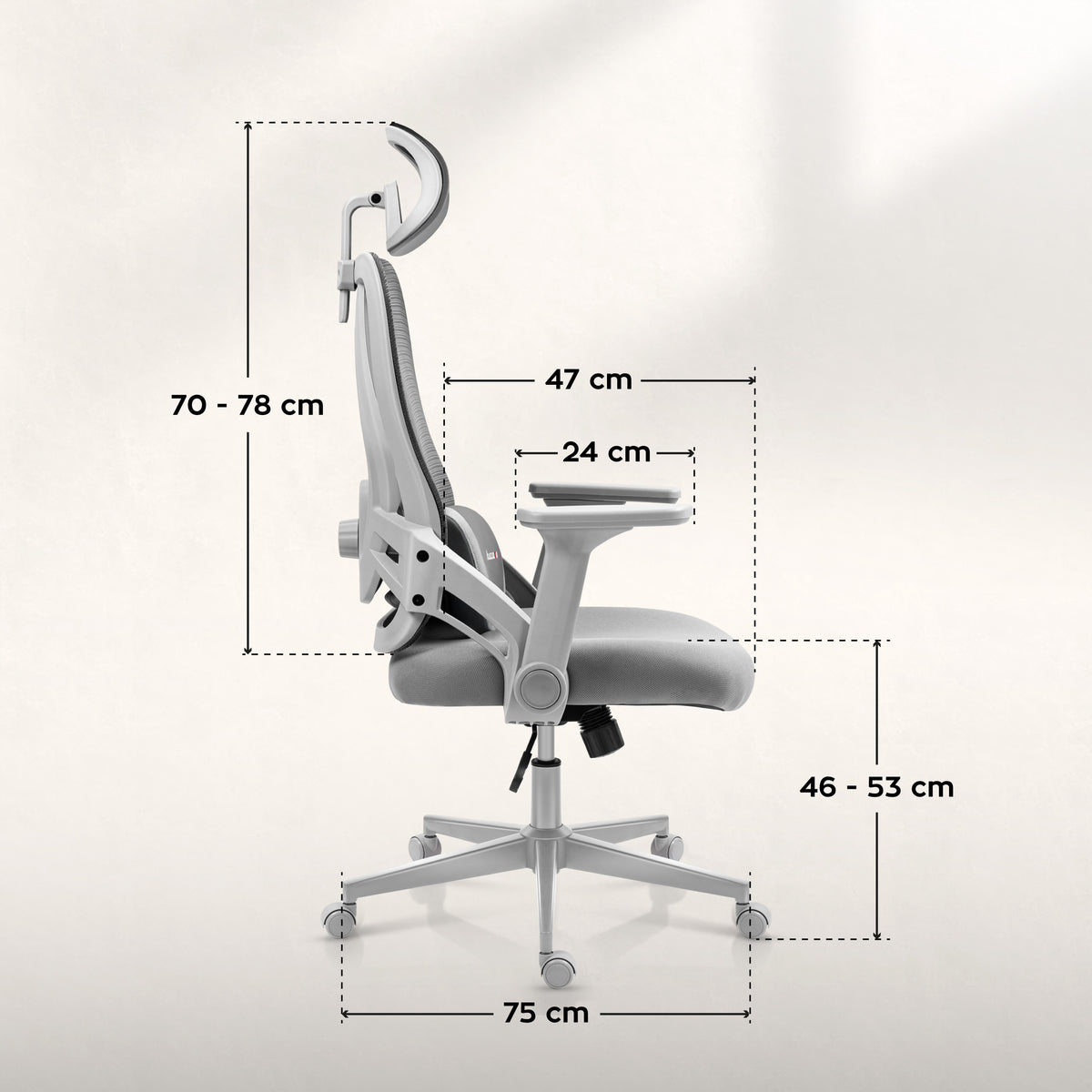 Gaming-Sessel Huzaro Combat 2.7 Grey