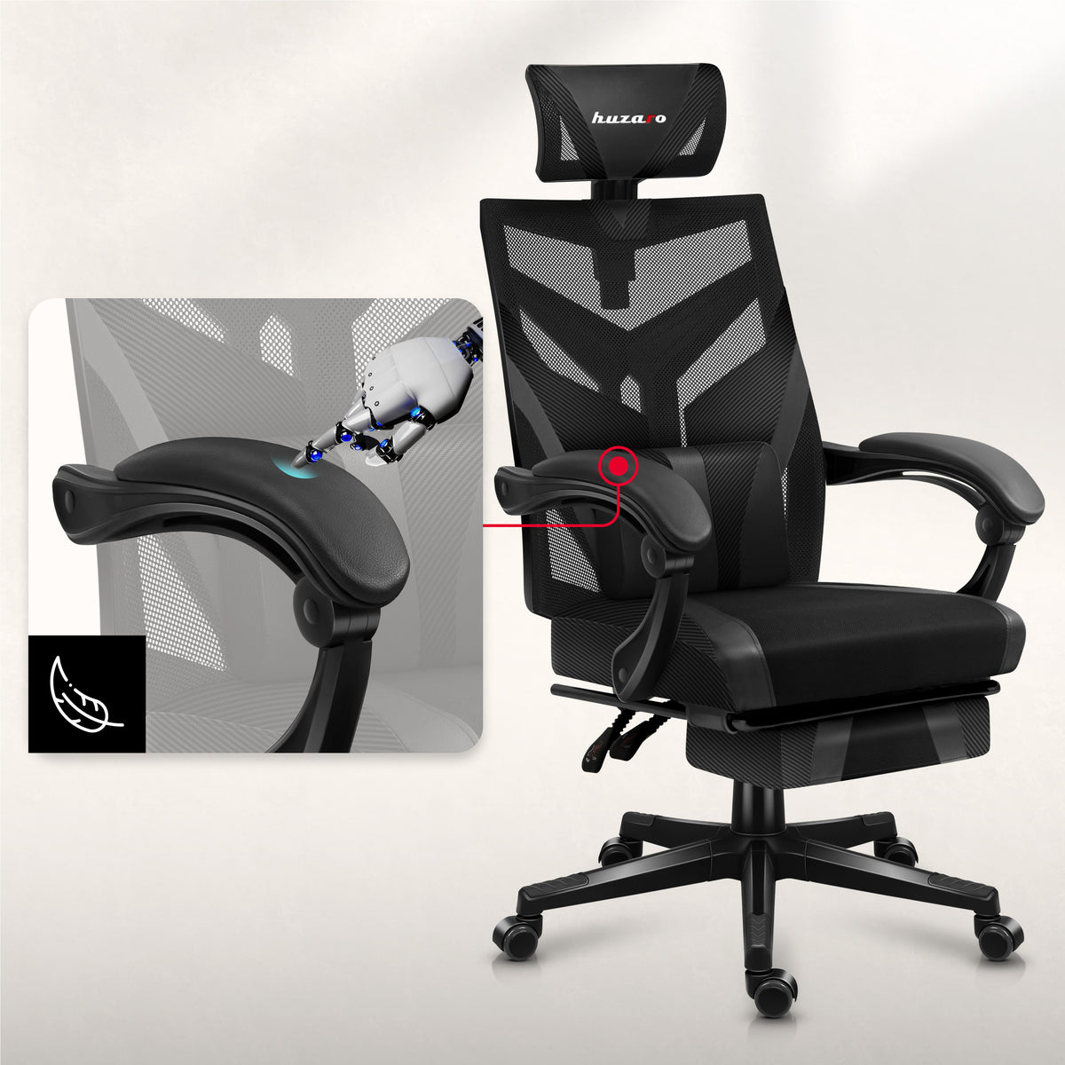 Ergonomische, bequeme Armlehnen