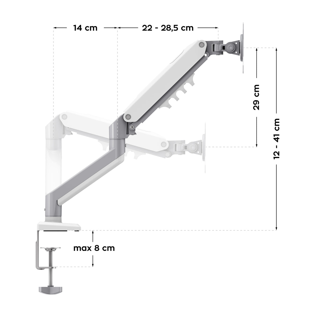 Monitorhalterung für Schreibtisch Mark Adler Flow 2.0