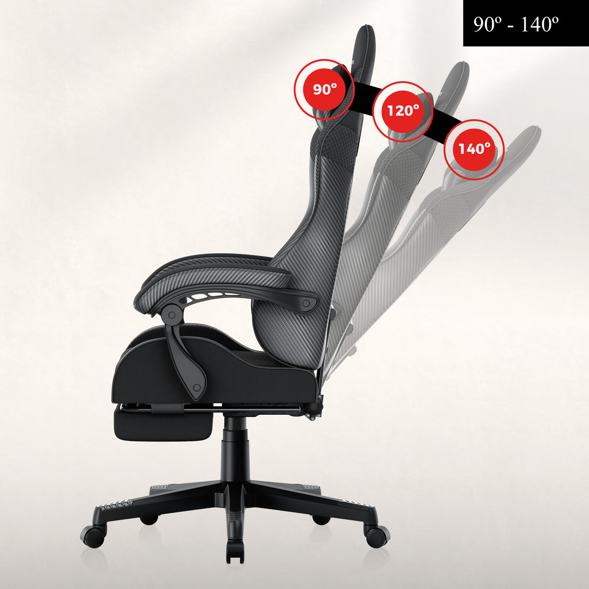 Gaming-Sessel HUZARO Force 4.7 Carbon Mesh