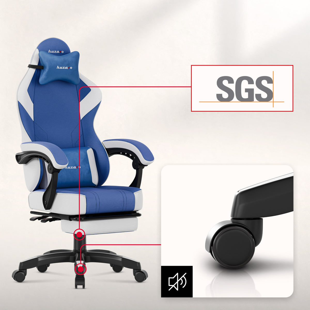 Gaming-Sessel Huzaro Force 3.7 Blue