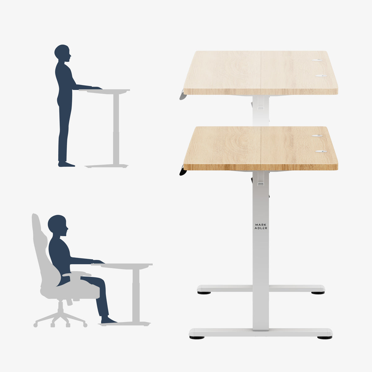 Elektrisch höhenverstellbarer Schreibtisch Mark Adler Leader 6.9 Craft 120 cm