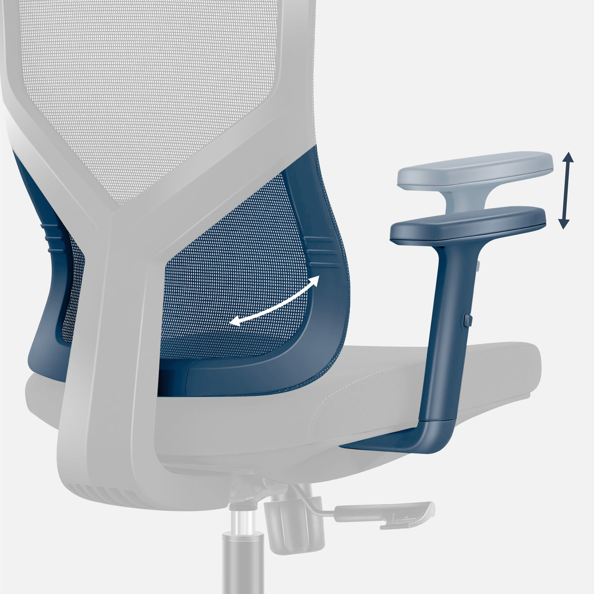 Ergonomischer Bürostuhl mit Verstellung
