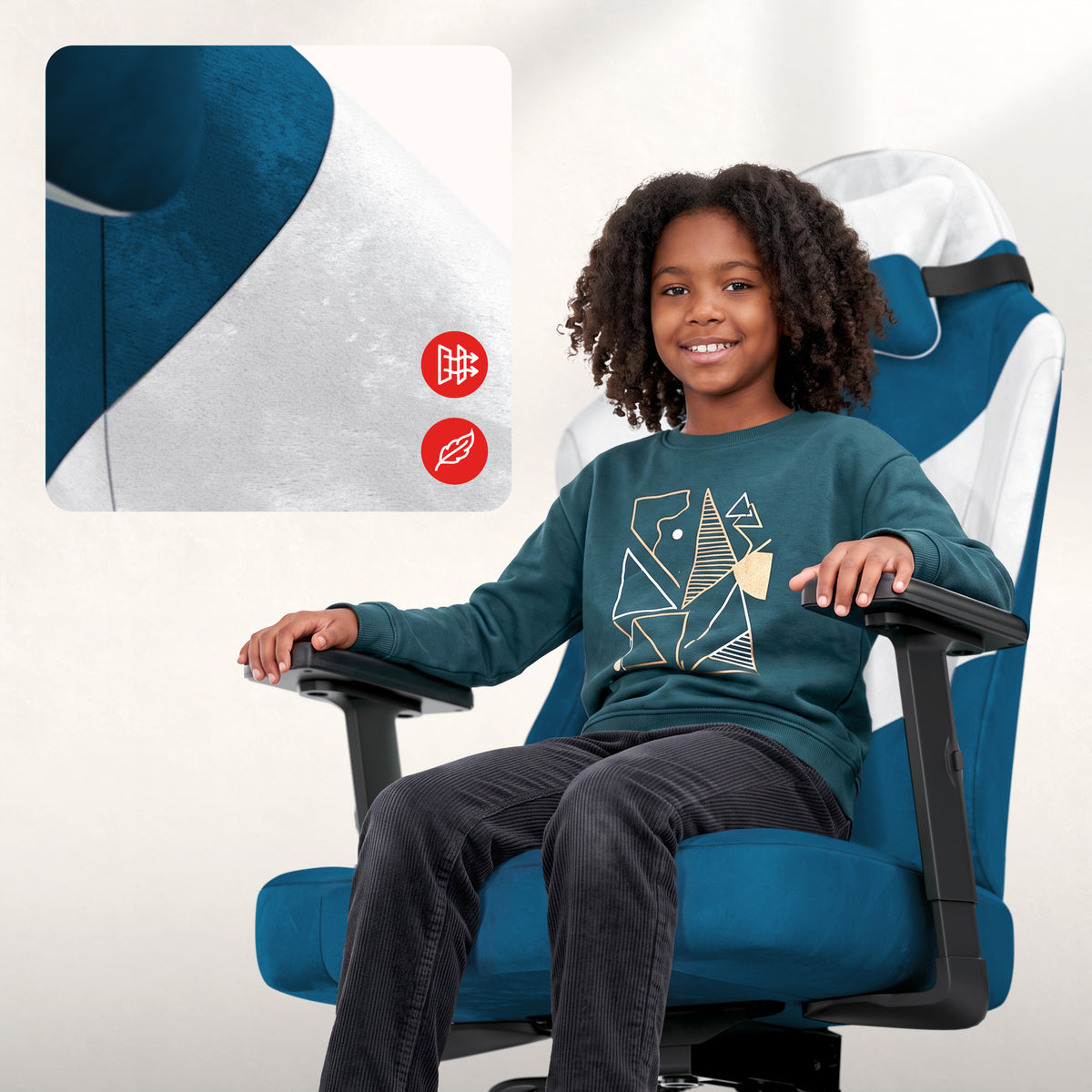 Gaming-Stuhl für Jugendliche Huzaro Ranger 5.7 Blue