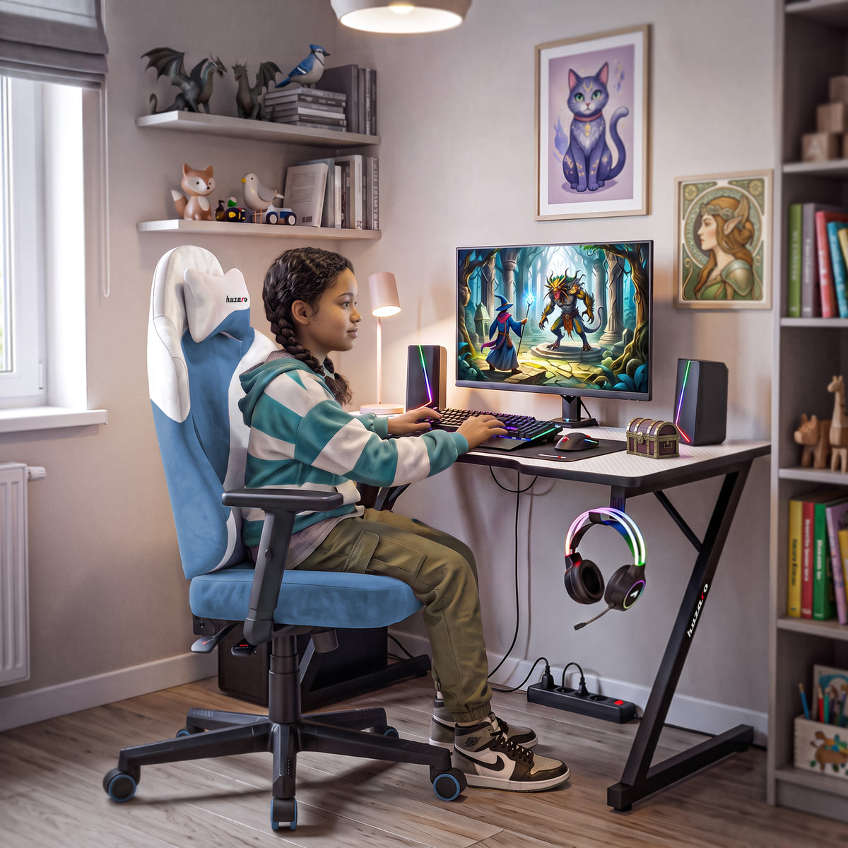 Gaming-Stuhl für Jugendliche Huzaro Ranger 5.7 Blue