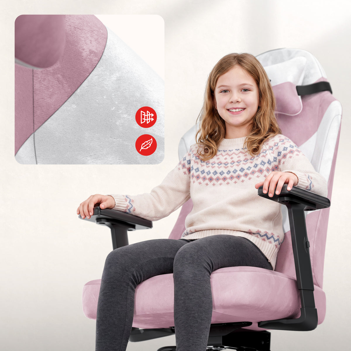 Gaming-Stuhl für Jugendliche Huzaro Ranger 5.7 Lilac