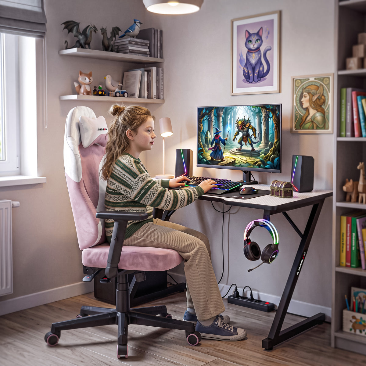 Gaming-Stuhl für Jugendliche Huzaro Ranger 5.7 Lilac