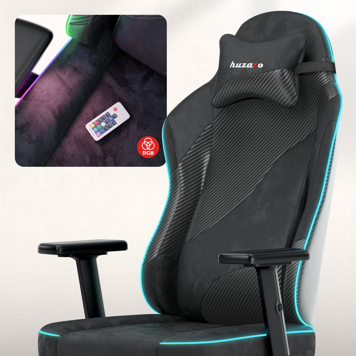 Gaming-Stuhl für Jugendliche Huzaro Ranger 5.7 RGB BLACK