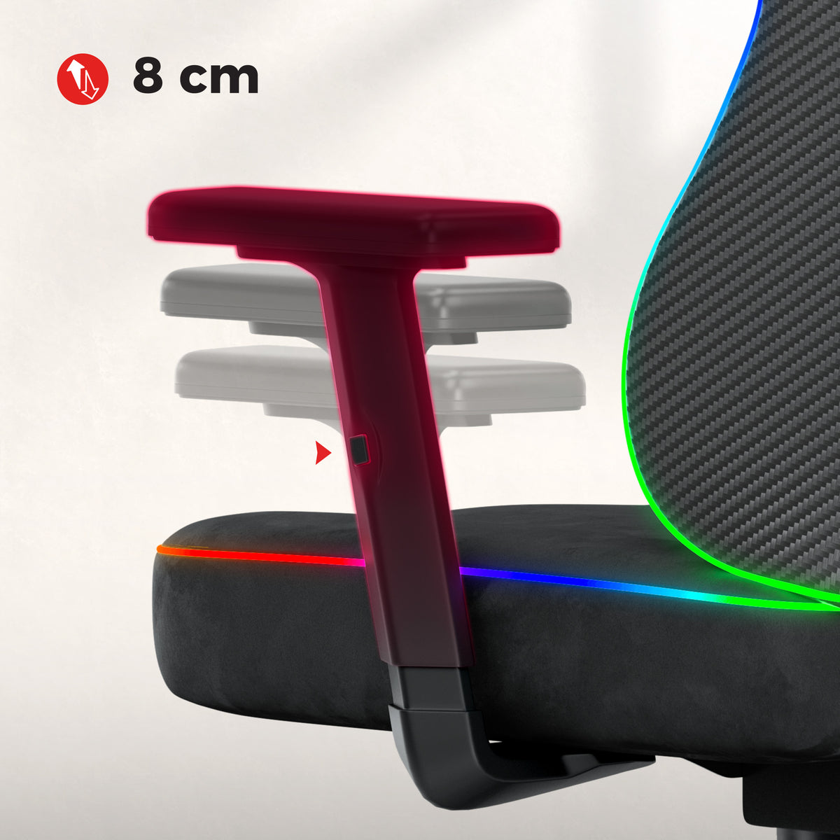 Gaming-Stuhl für Jugendliche Huzaro Ranger 5.7 RGB BLACK