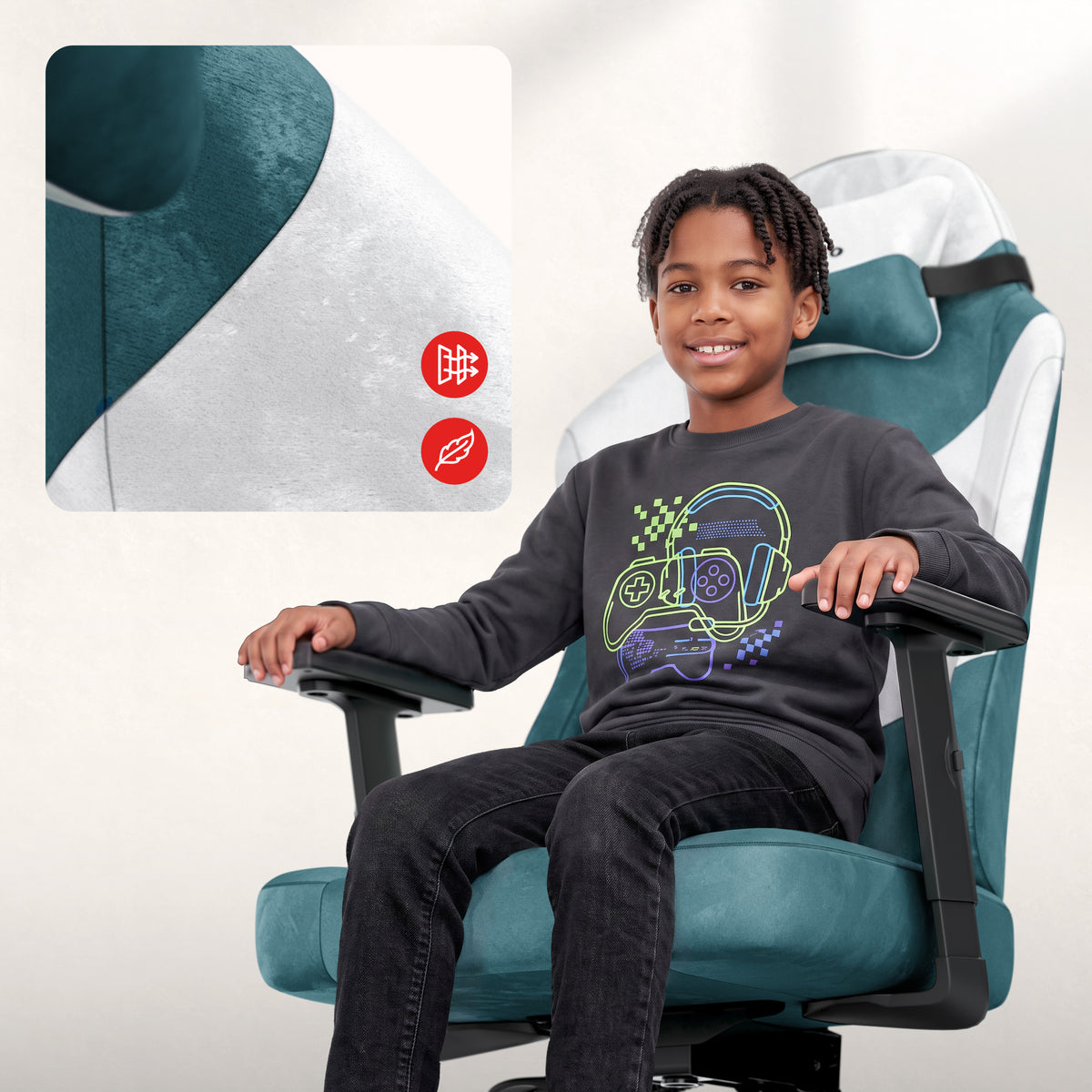 Gaming-Stuhl für Jugendliche Huzaro Ranger 5.7 Teal