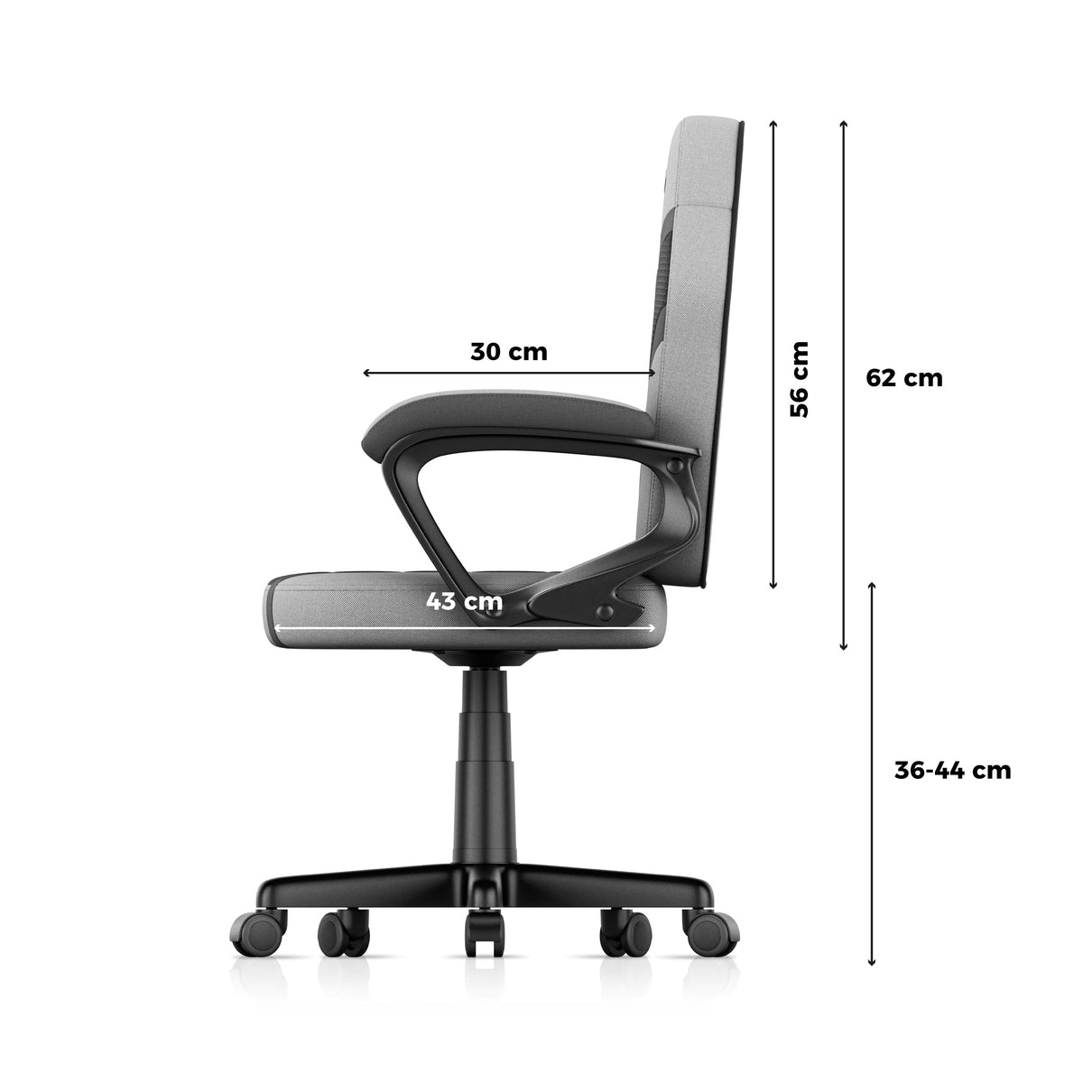 Gaming-Stuhl für Kinder HUZARO RANGER 1.0 Grey Mesh
